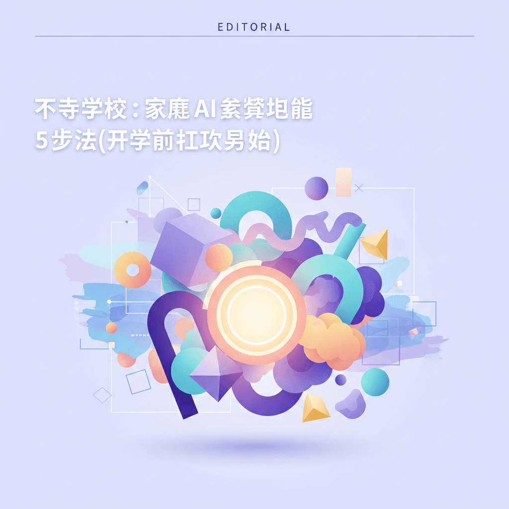 不等学校:家庭 AI 素养启蒙 5 步法(开学前可以立刻开始)