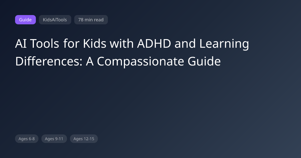 KidsAiTools - AI Education Platform for Families