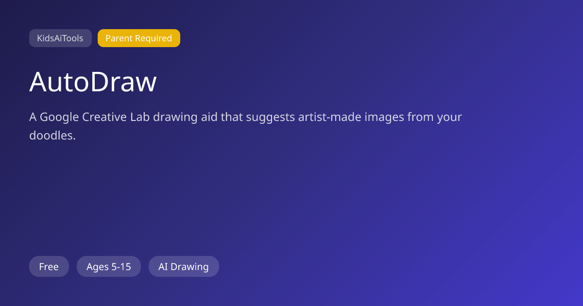 AutoDraw Review for Kids | KidsAiTools