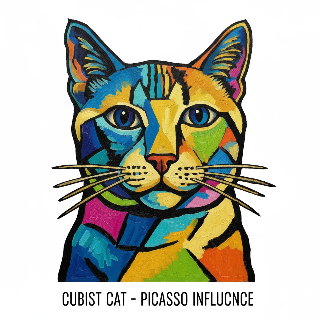 Picasso-style cat