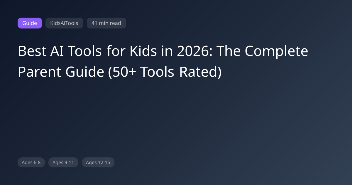 KidsAiTools - AI Education Platform for Families